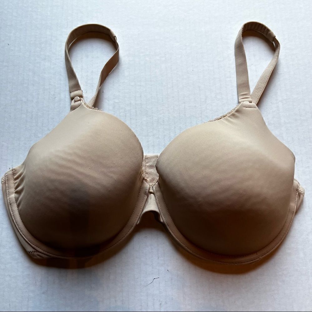 Motherhood Bra Suntan 34D Underwire padded adjustable straps